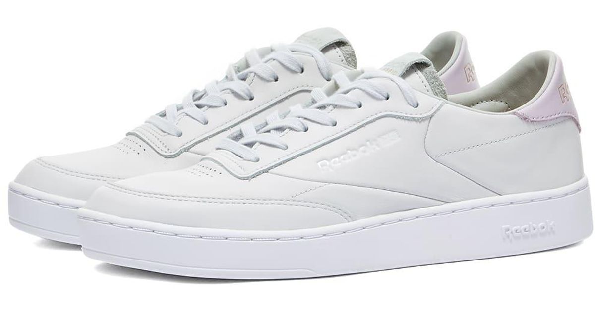 Reebok Leather Club C Clean Sneakers in White Lyst