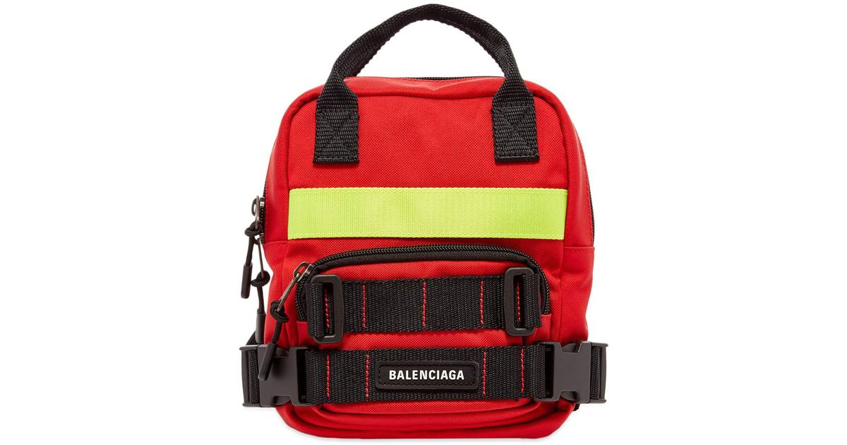 Balenciaga Synthetic Fireman Backpack in Bright Red (Red) for Men Lyst