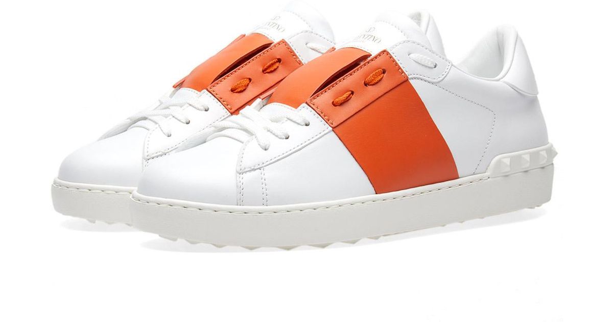 orange valentino sneakers