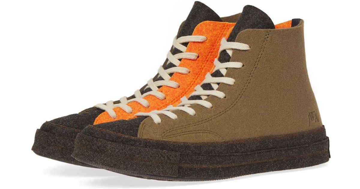 converse x jw anderson felt chuck taylor 70's hi