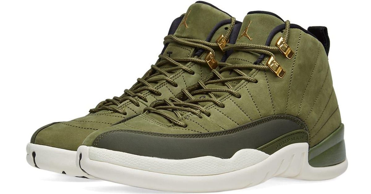 air jordan 12 retro olive green