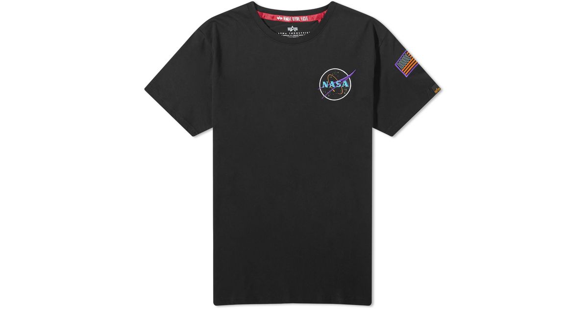Alpha Industries Space Shuttle T-shirt in Black for Men | Lyst