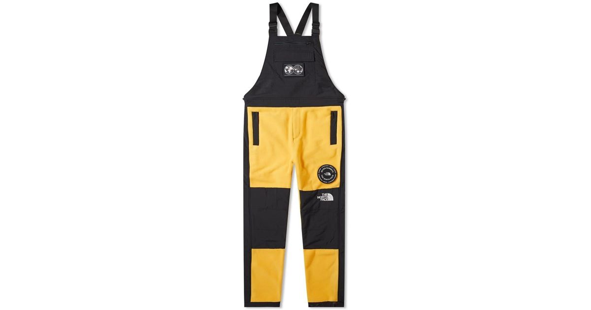 The North Face Summit Series Himalaya Fleece And Shell Dungarees in Yellow  for Men | Lyst