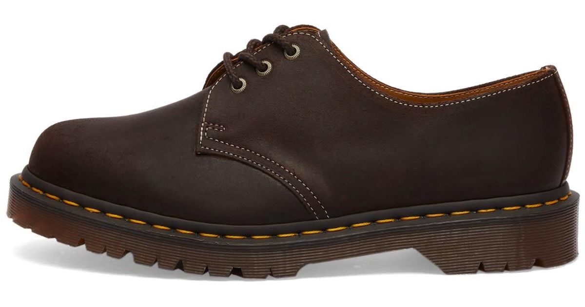 Dr Martens★MIE 1461 WAX COMMANDER★兼用★RUSTIC BROWN 1461 Made In England Commander Oxford Shoes in | Dr. Martens