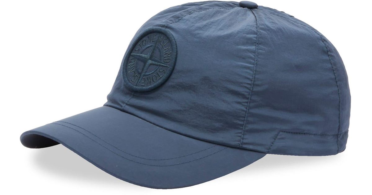 Stone Island Nylon Metal Cap in Blue for Men | Lyst