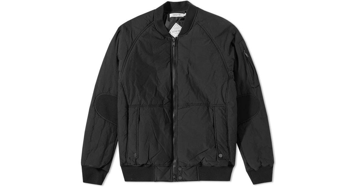 Nonnative Cotton Trooper Ma1 Goretex Jacket in Black for Men - Lyst