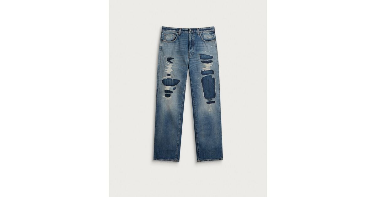 Acne Studios 1996 Map Jeans in Blue for Men | Lyst