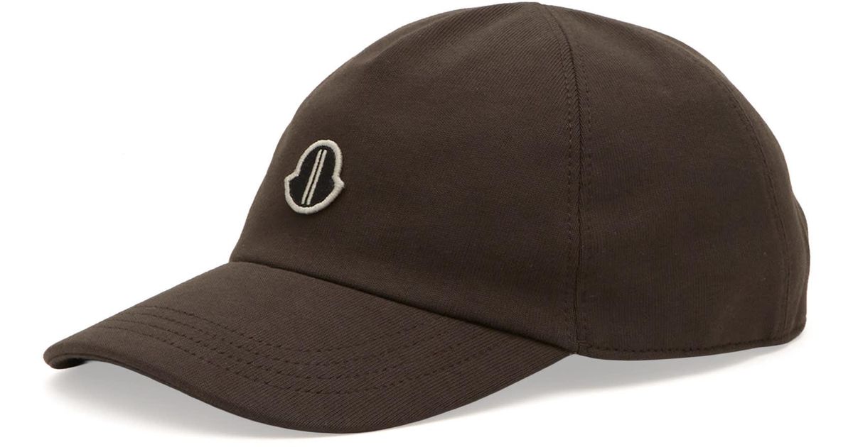 Rick Owens X Moncler Baseball Cap in Brown | Lyst