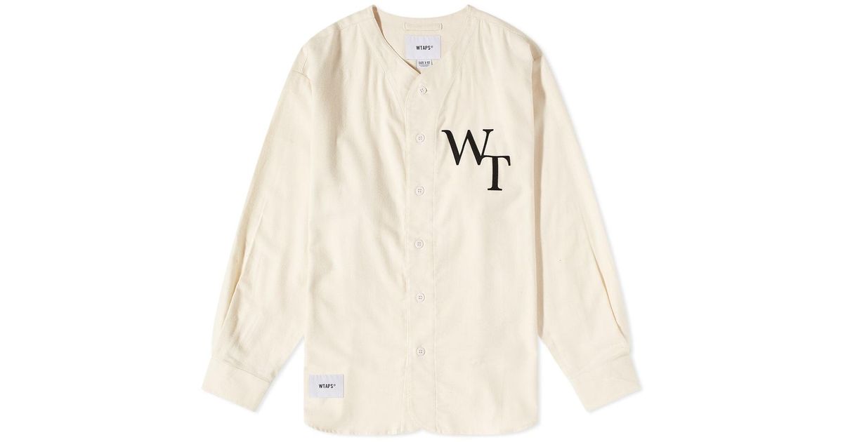 WTAPS League 02 Baseball Shirt in White for Men | Lyst Australia WTAPS League 02 Baseball Shirt in White for Men | Lyst Australia