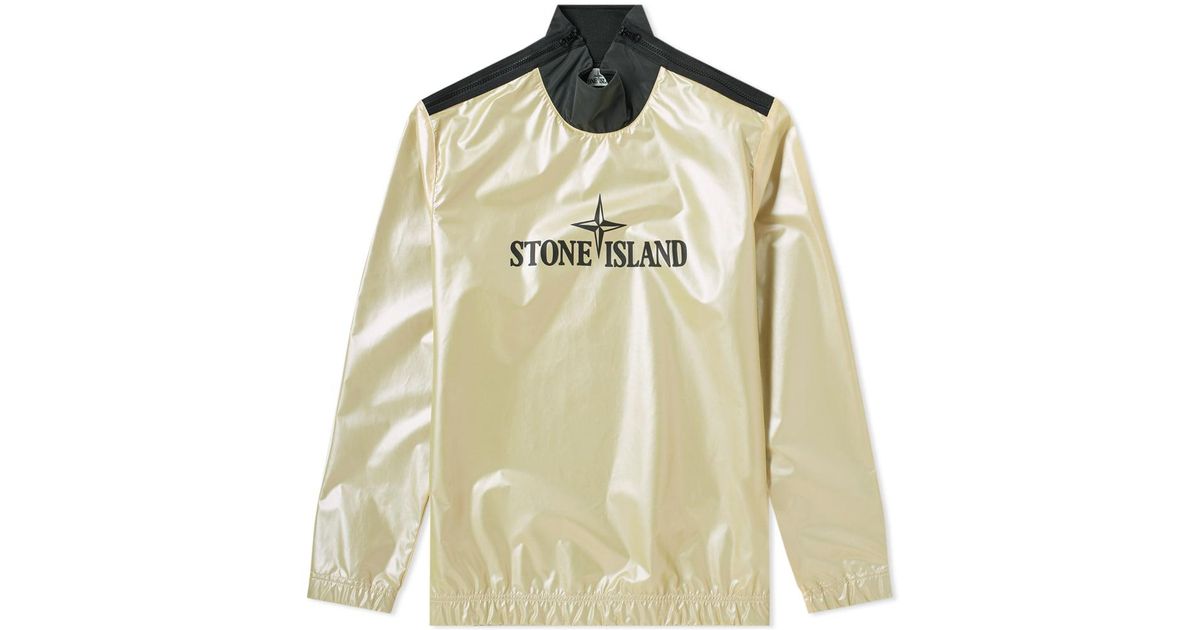 Stone Island Synthetic Slip-on Wind-breaker in Gold (Metallic) for Men -  Lyst