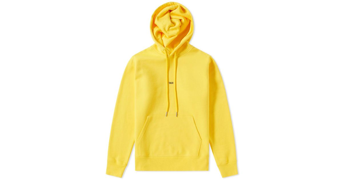 Helmut Lang Yellow Taxi Hoodie for Men | Lyst