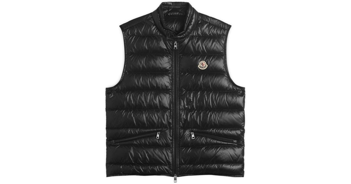 Moncler Gui Gilet in Black for Men | Lyst