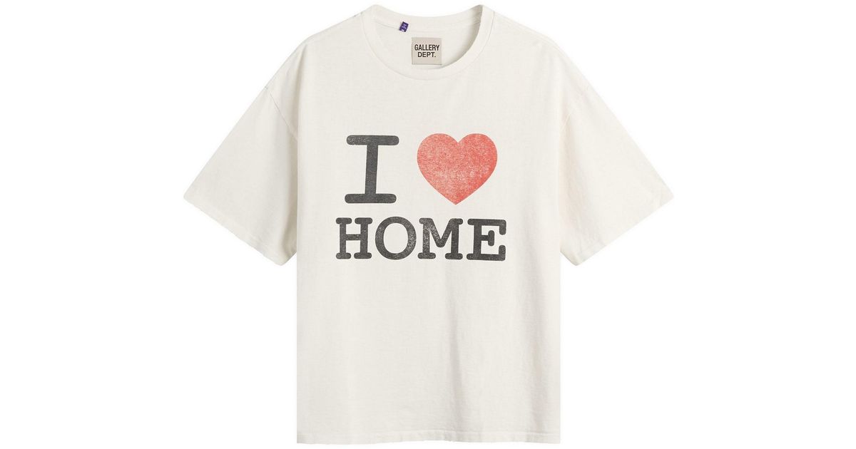 GALLERY DEPT. I Love Home T-Shirt in White for Men | Lyst UK