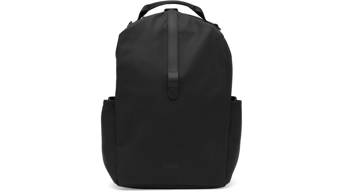 Rains Clip Front Backpack in Black | Lyst UK
