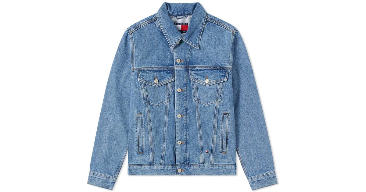 tommy hilfiger logo denim jacket