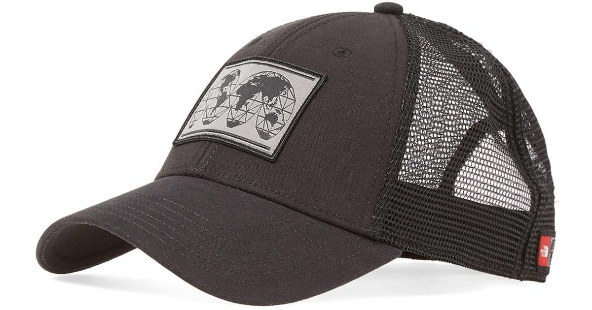 north face trucker hat black