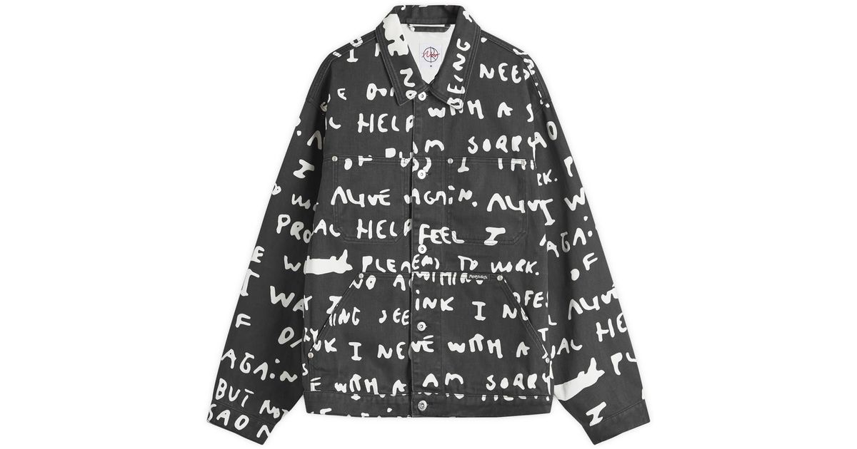 POLAR SKATE Sad Notes Patrik Jacket in Black for Men | Lyst UK