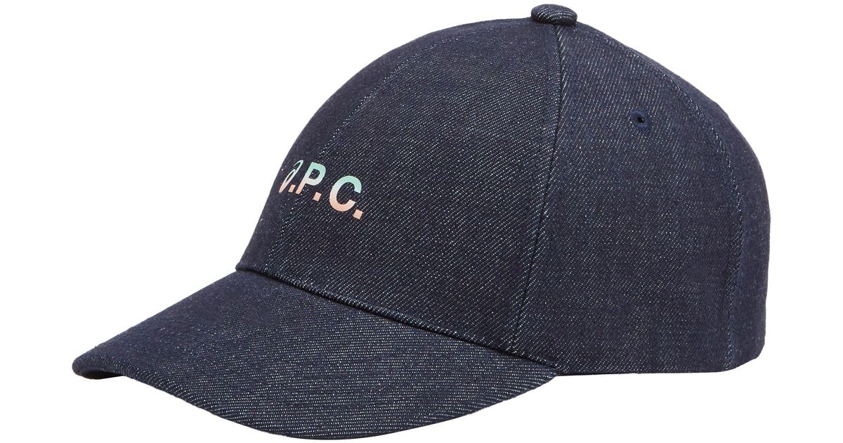 A.P.C. X Asics Denim Cap in Blue for Men | Lyst