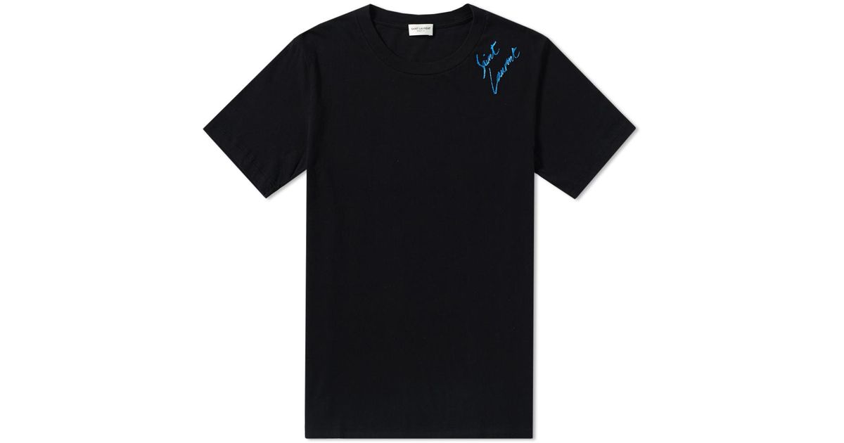 saint laurent script tee