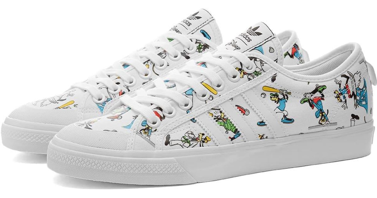 adidas nizza disney sport goofy white
