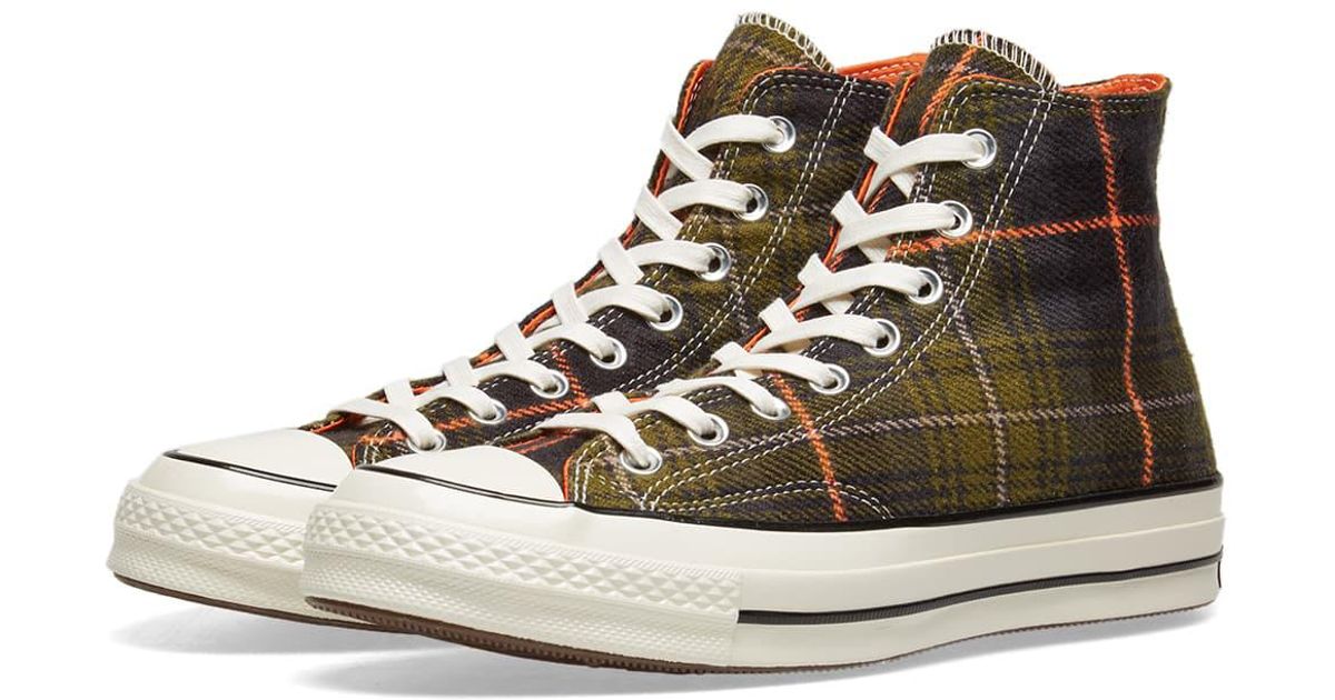 converse chuck taylor 1970s hi luxury plaid