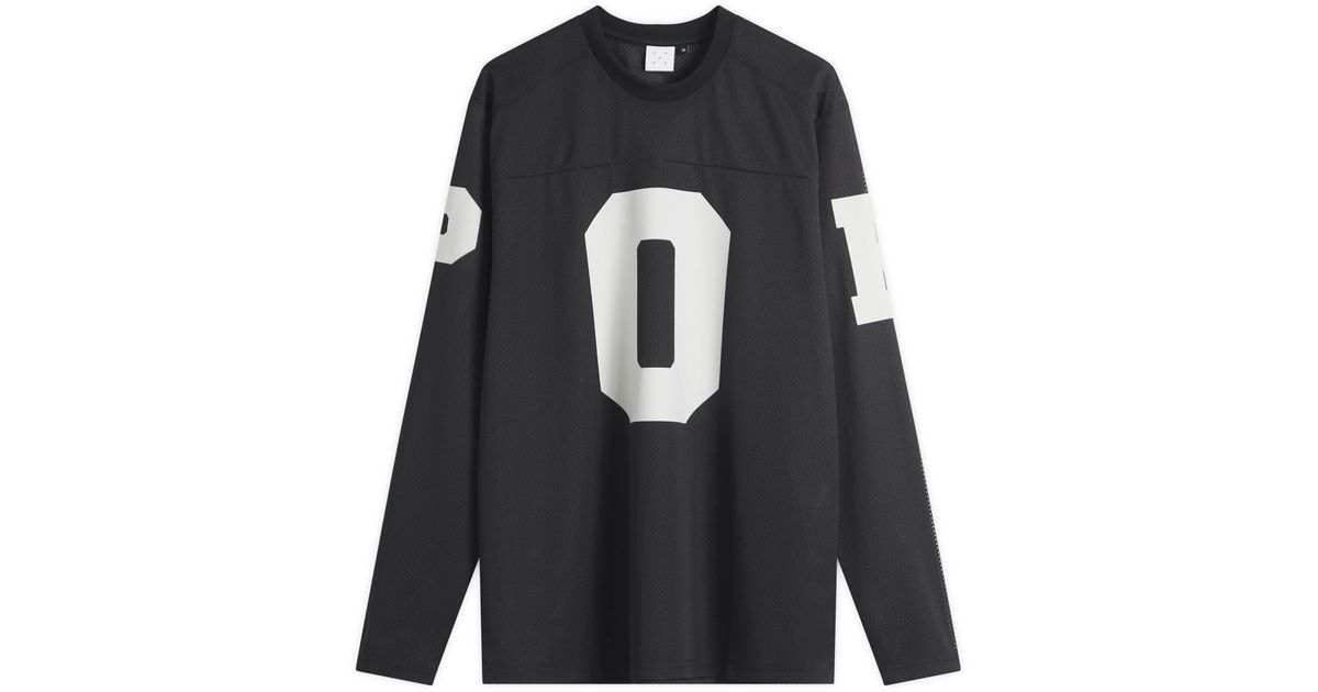 Pop Trading Co. Mesh Football Longsleeve Top in Black for
