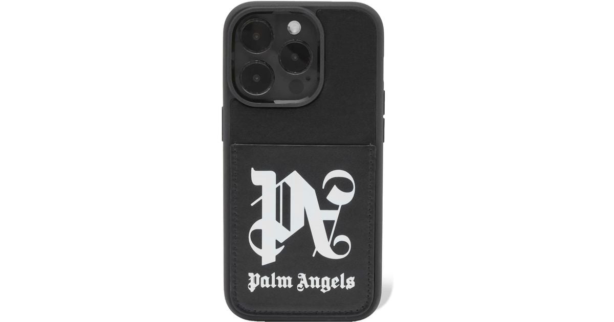 Palm Angels｜PHONE CASES (BROKEN PALM IPHONE 12 PRO MAX Black Broken Palm iPhone 12 Pro Max Case by Palm Angels | SSENSE