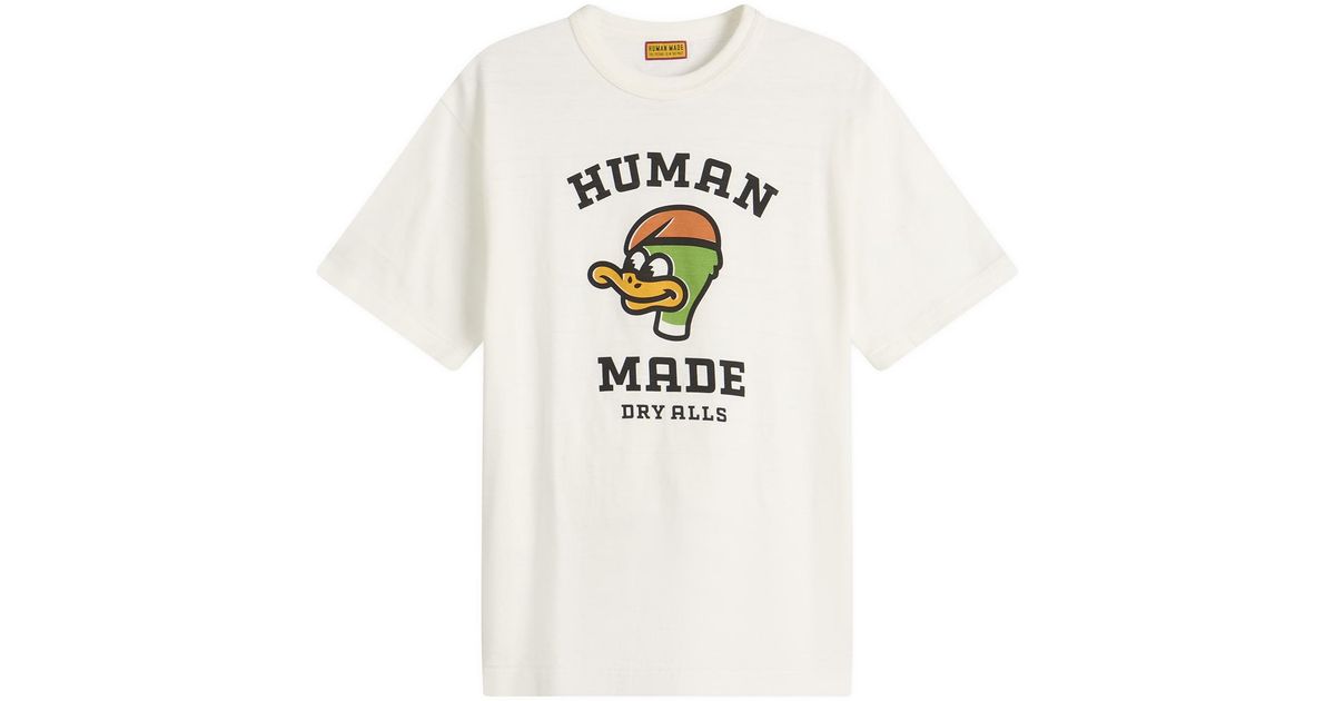 Human Made Duck Head T-Shirt in White for Men | Lyst
