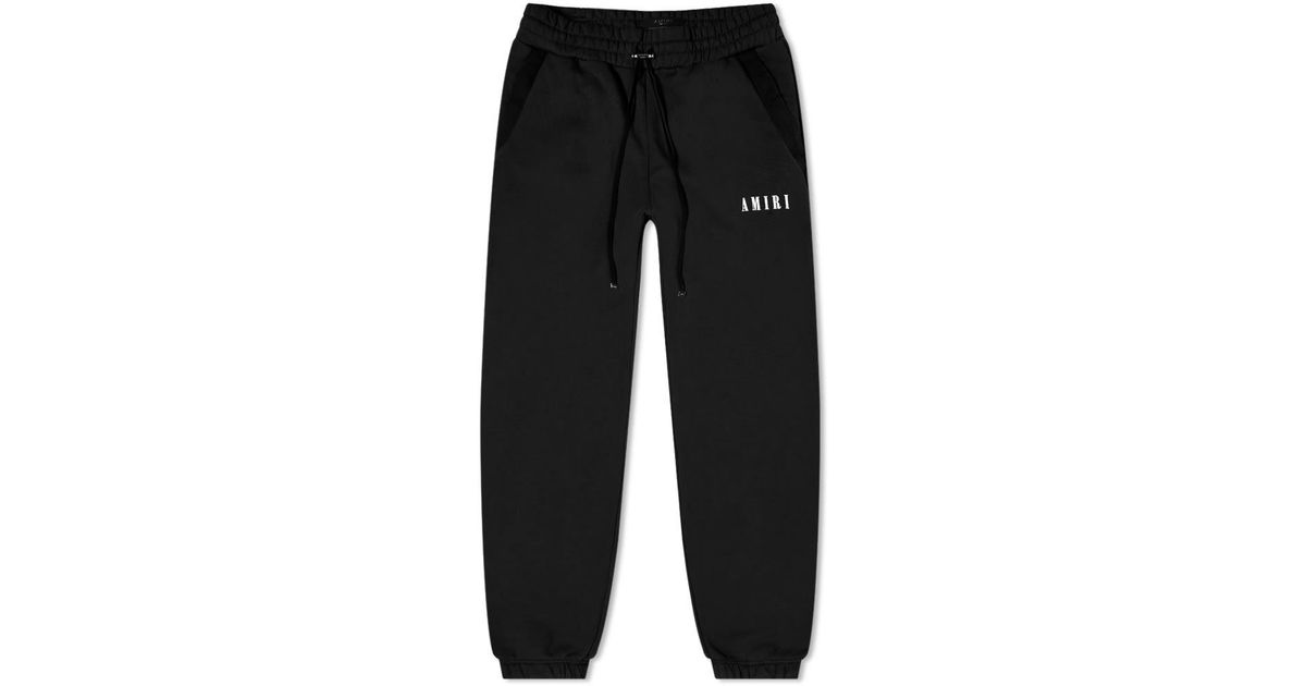 Amiri Cotton baggy Logo Sweat Pant in Black - Lyst