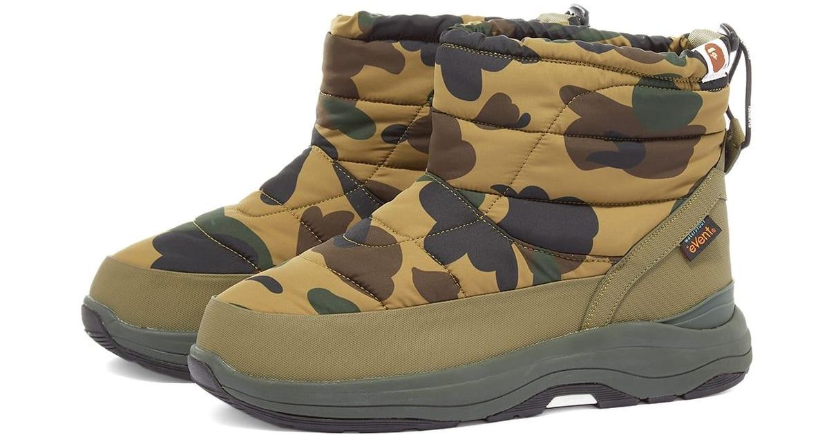 A Bathing Ape X Suicoke Bower Boot in Green for Men | Lyst Canada