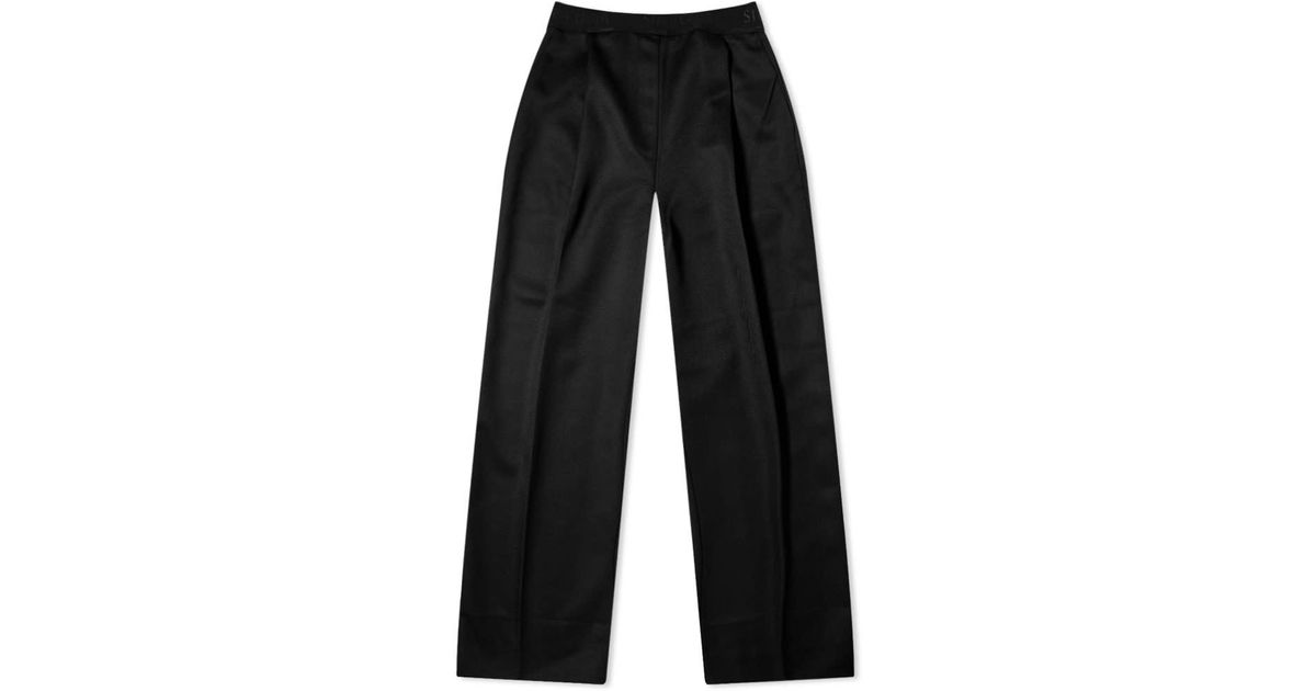 Stine Goya Ciara Logo Tailored Pant in Black | Lyst