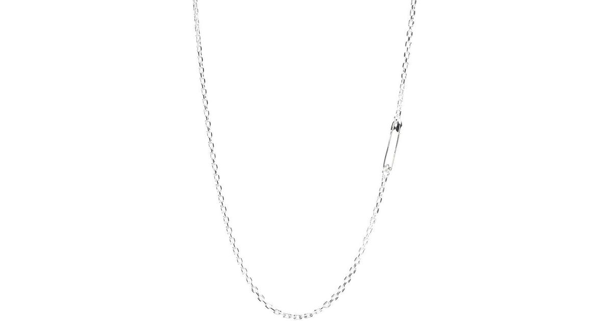 Neighborhood Safety Pin Necklace in Metallic for Men | Lyst