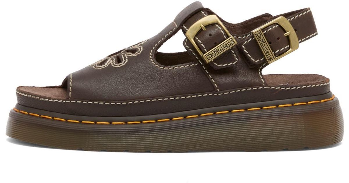 Dr Martens Dunnet Flower Sandals Brown
