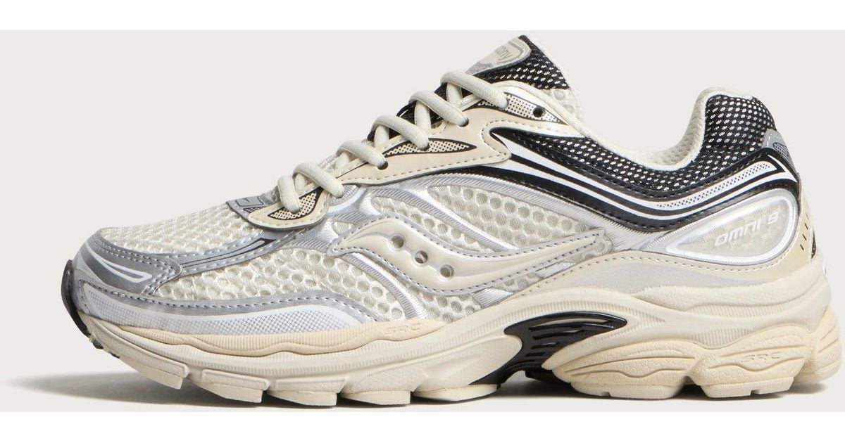 Lace Made From Roots Saucony Progrid Omni 9 Sneakers in Natural | Lyst