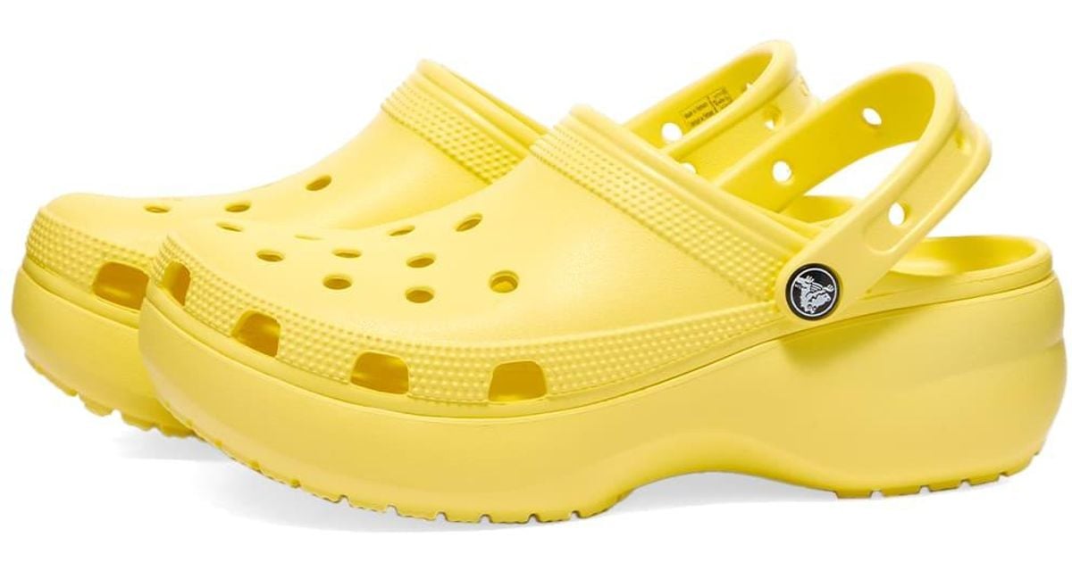 Crocs™ Classic Platform Clog W in Yellow | Lyst Canada