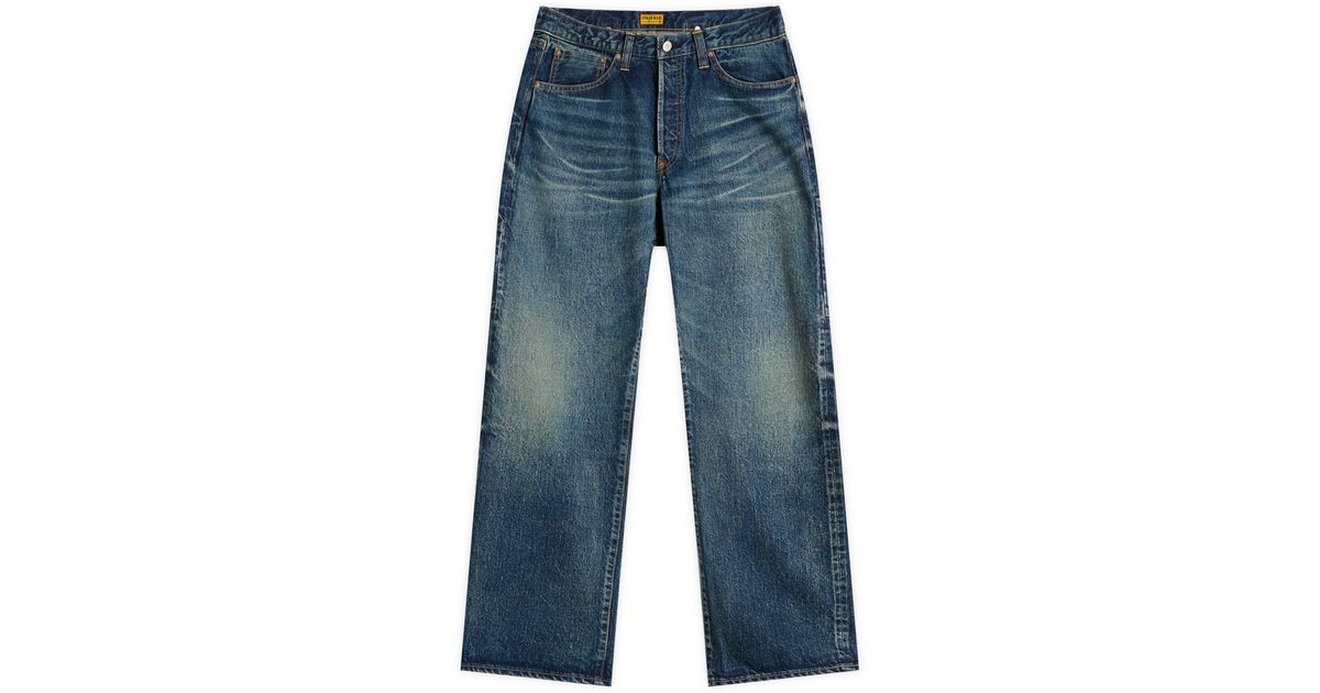 Human Made Future Straight Denim Jeans in Blue for Men | Lyst