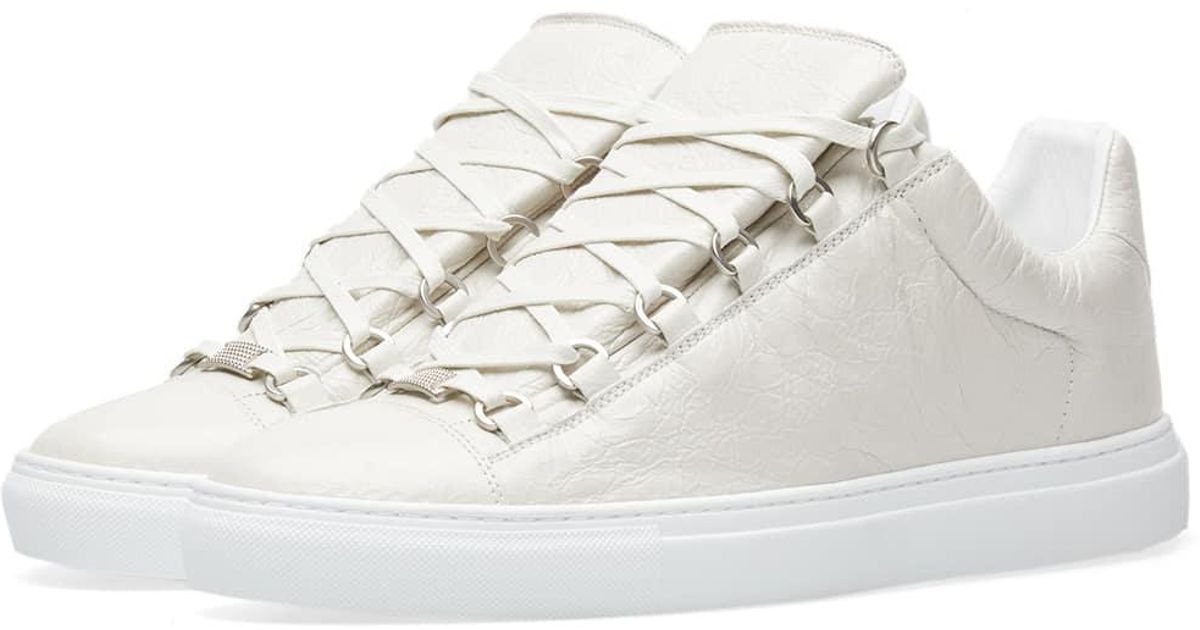 balenciaga arena low mens white