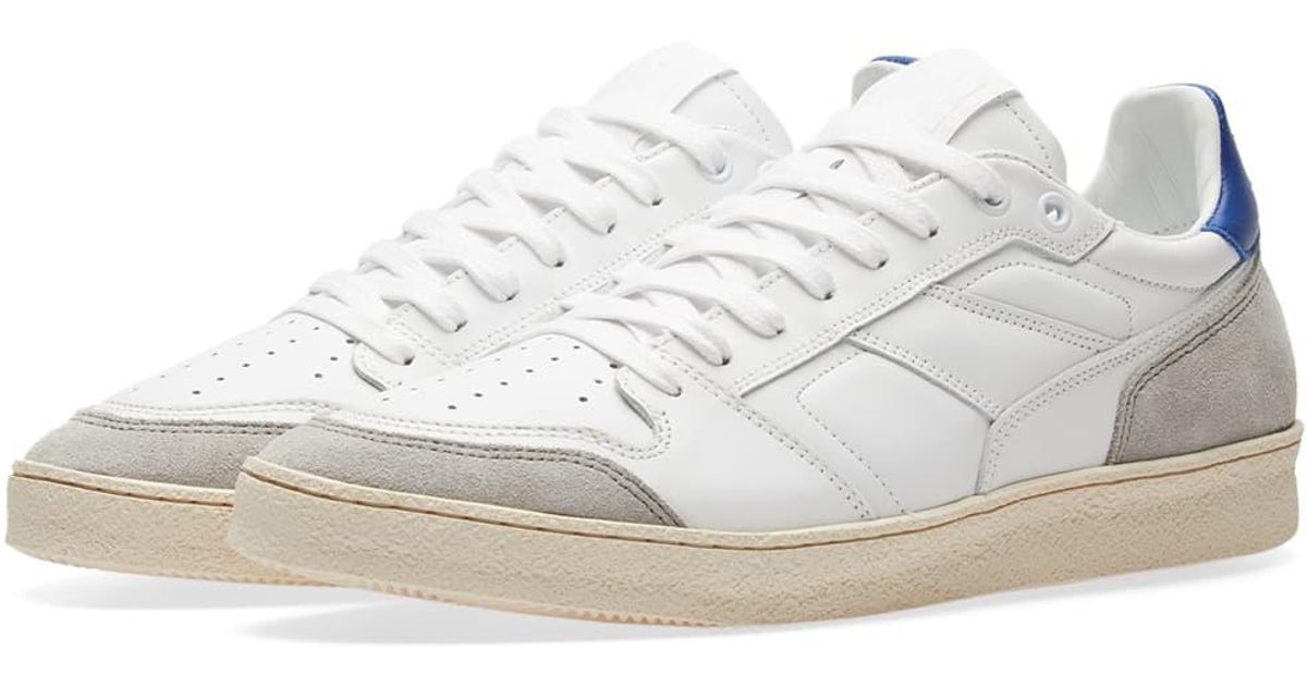 AMI Leather Vintage Sneaker in White 