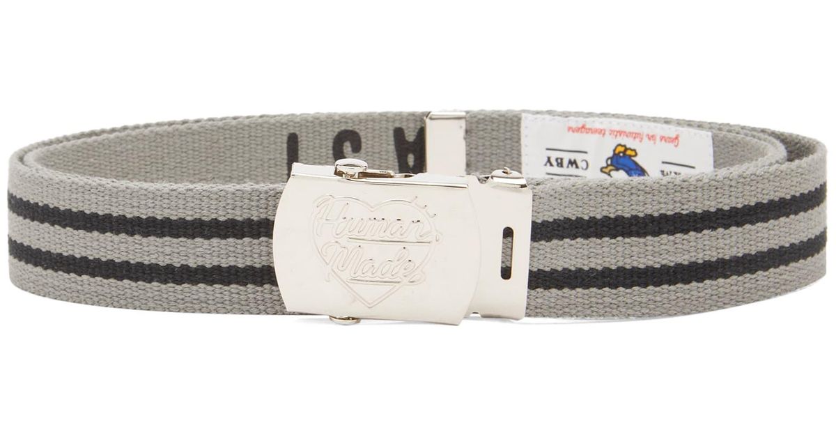 Human Made Webbed Belt in Grey for Men | Lyst UK