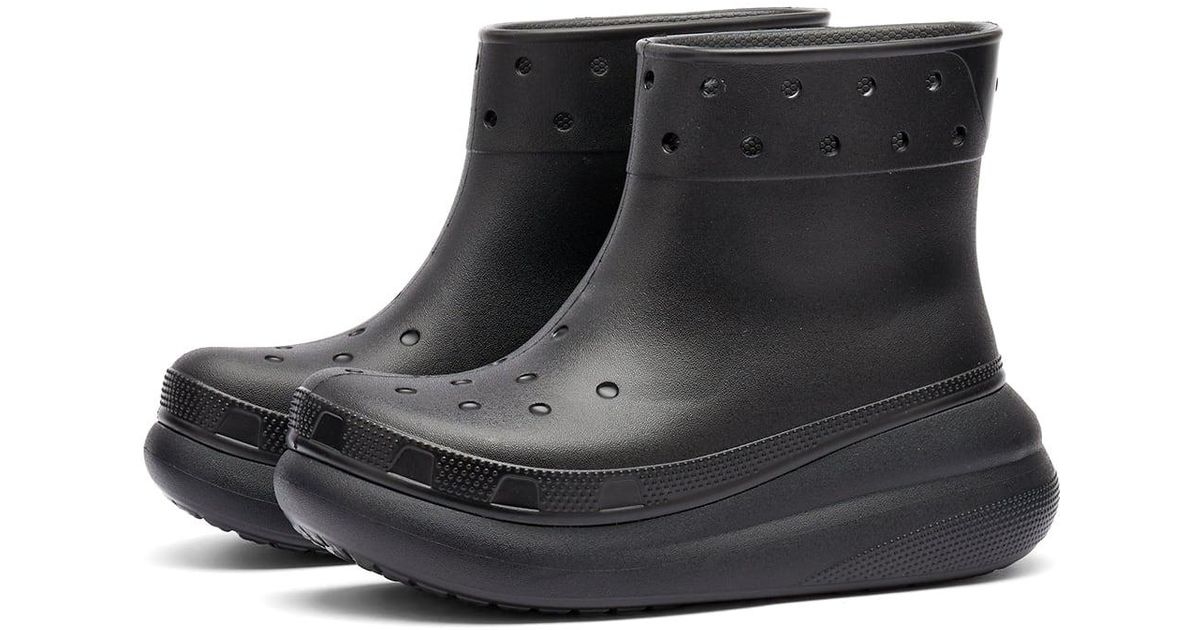 Crocs™ Classic Crush Rain Boot in Black | Lyst