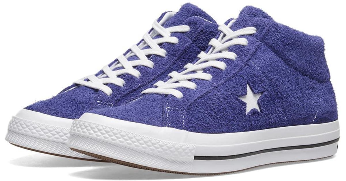 converse one star mid vintage suede