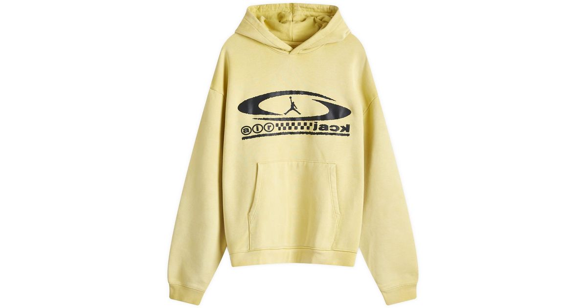 nike cactus jack hoodie yellow