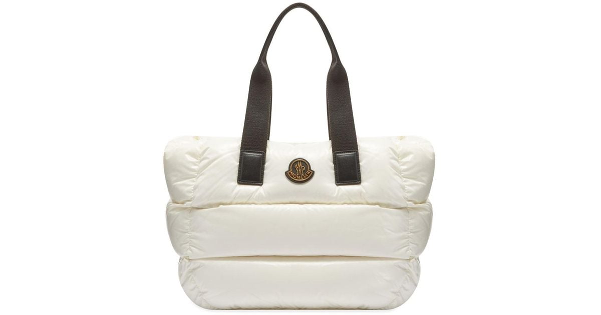 Moncler Synthetic Caradoc Tote in White | Lyst