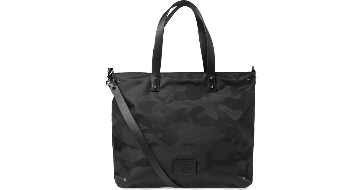 black camo tote