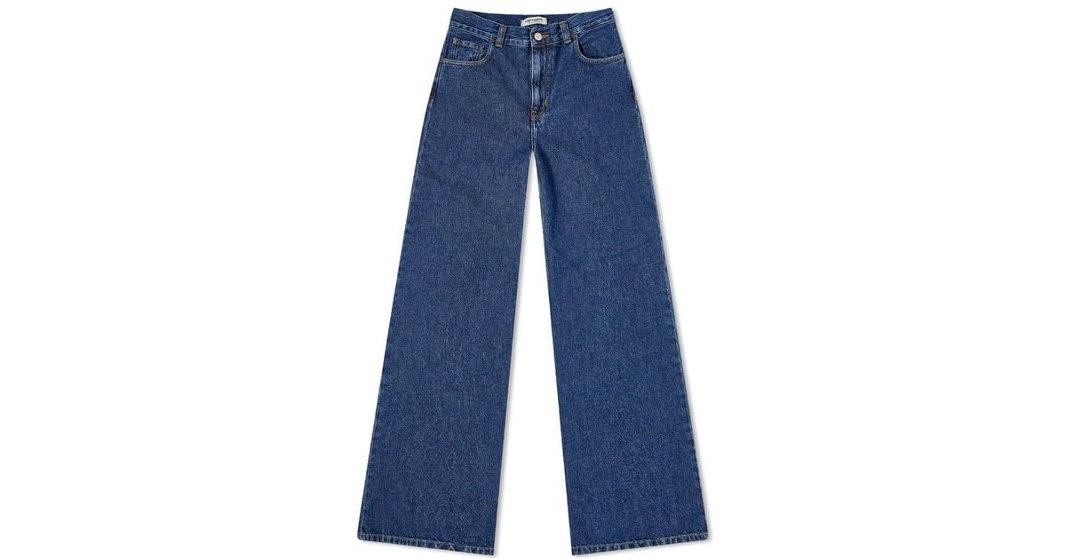 Carhartt WIP Denim Jane Wide Leg Jean in Blue Stone Washed (Blue) | Lyst UK