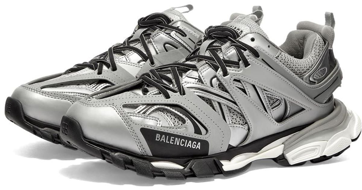 Balenciaga Track Sneaker in Silver (Metallic) for Men Lyst