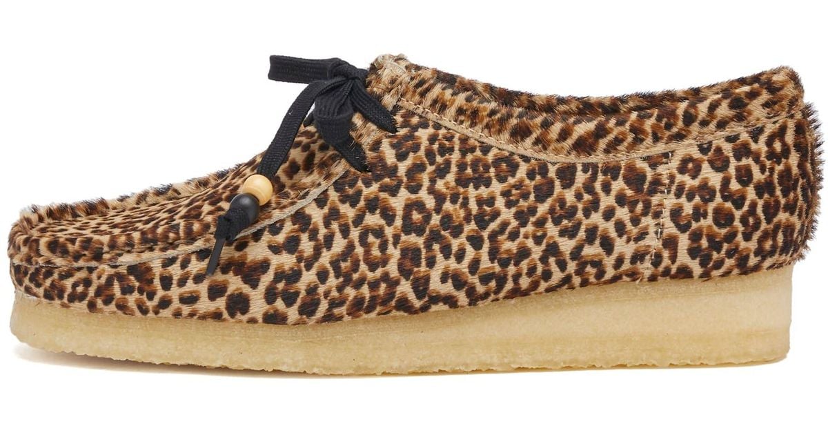 clarks leopard wallabees