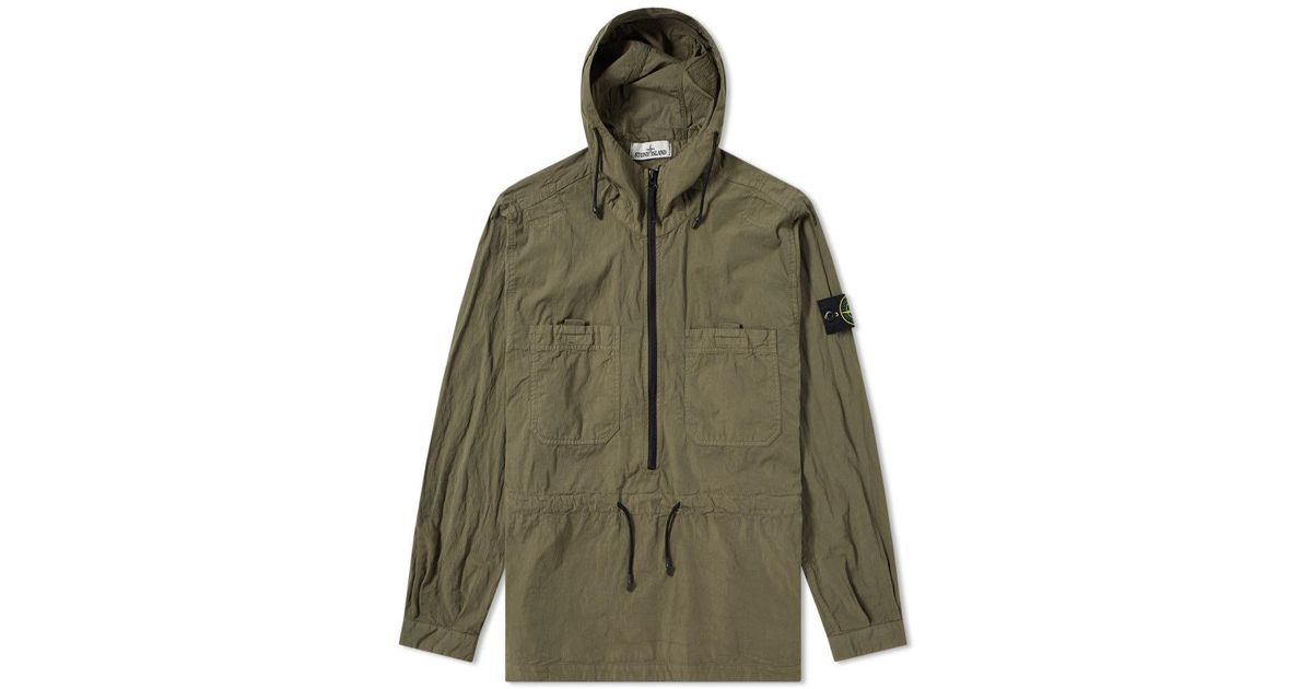 stone island popover shirt