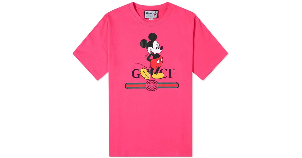 Gucci Cotton Disney X Oversize T-shirt in Pink for Men | Lyst Australia