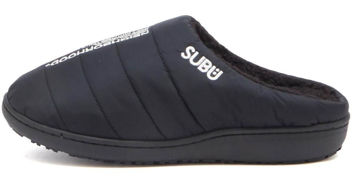 Neighborhood X Nanga X Subu Winter Sandals in Blue for Men Neighborhood X Nanga X Subu Winter Sandals in Blue for Men